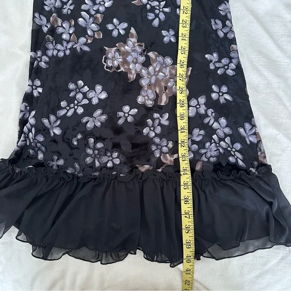 Rampage Vintage Y2K Black Burnout Velvet Dress W/ Original Tags Medium - Picture 11 of 13